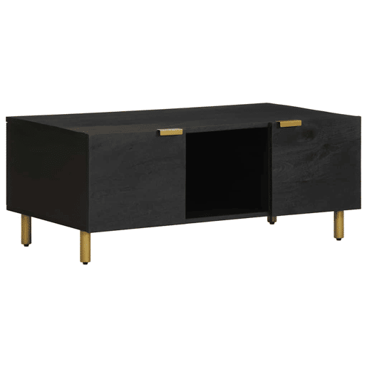 Mesa de Centro, Mesa baixa, 100x54x40 cm derivados de madeira preto Mesa de Centro, Mesa baixa, 100x54x40 cm derivados de madeira preto