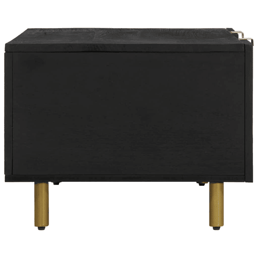Mesa de Centro, Mesa baixa, 100x54x40 cm derivados de madeira preto Mesa de Centro, Mesa baixa, 100x54x40 cm derivados de madeira preto
