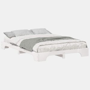Estrutura De Cama De Casal Simple - Branco 140 x 220 cm