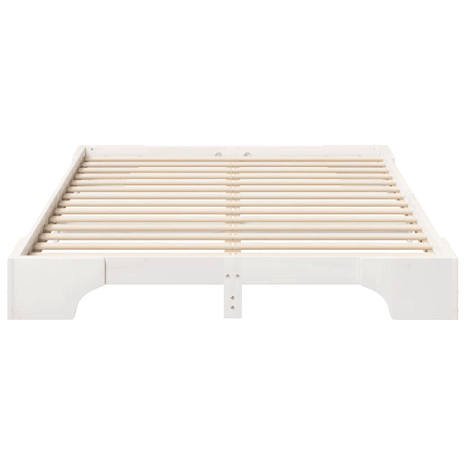 Estrutura De Cama De Casal Simple - Branco 140 x 220 cm Estrutura De Cama De Casal Simple - Branco 140 x 220 cm