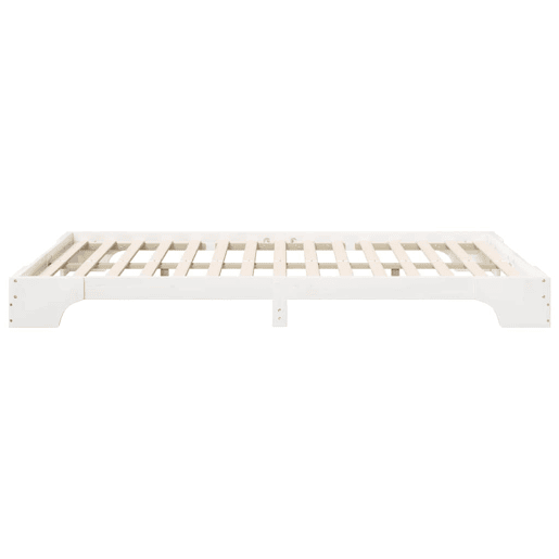 Estrutura De Cama De Casal Simple - Branco 140 x 220 cm Estrutura De Cama De Casal Simple - Branco 140 x 220 cm