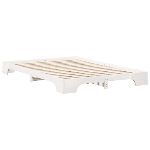 Estrutura De Cama De Casal Simple - Branco 140 x 220 cm Estrutura De Cama De Casal Simple - Branco 140 x 220 cm