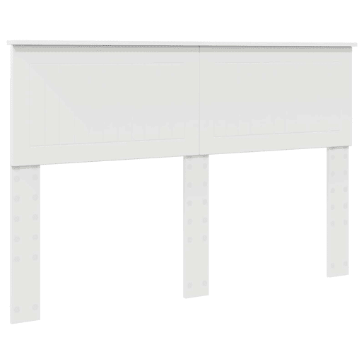 Estrutura da Cama de casal simple com cabeceira Branco 140 x 190 cm