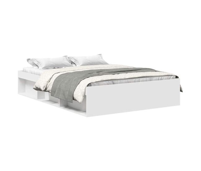 Estructura de cama matrimonial moderno - blanca 160x200 cm