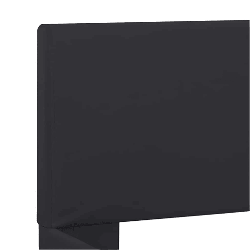 Estrutura de Cama de casal simple com LED 160x200 cm couro artificial preto