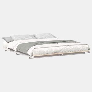 Estrutura de Cama de casal simple de chão Branco 200 x 220 cm