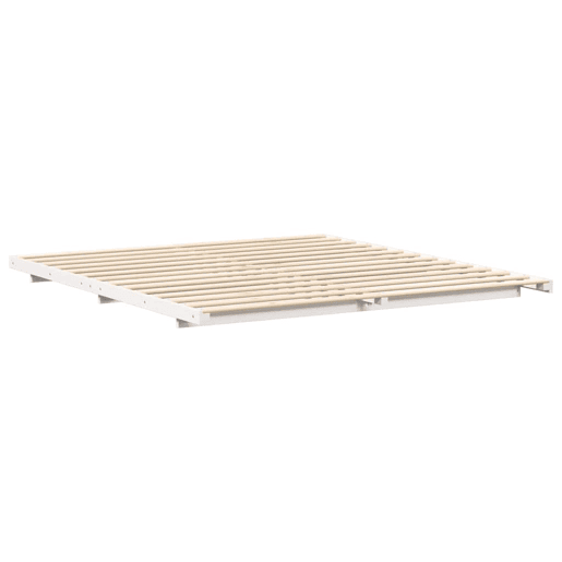 Estrutura de Cama de casal simple de chão Branco 200 x 220 cm