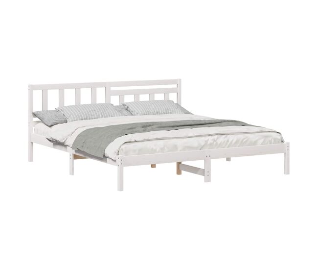 Estructura de cama doble matrimonial - 180 x 200 cm madera de pino macizo
