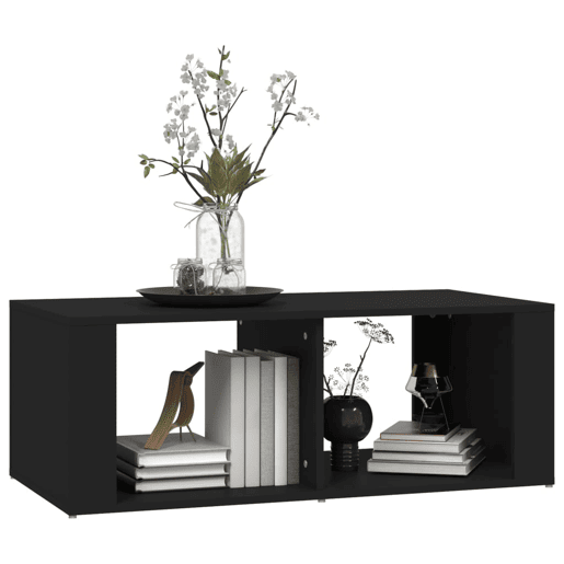 Mesa de Centro, Mesa baixa, 100x50x36 cm derivados de madeira preto Mesa de Centro, Mesa baixa, 100x50x36 cm derivados de madeira preto