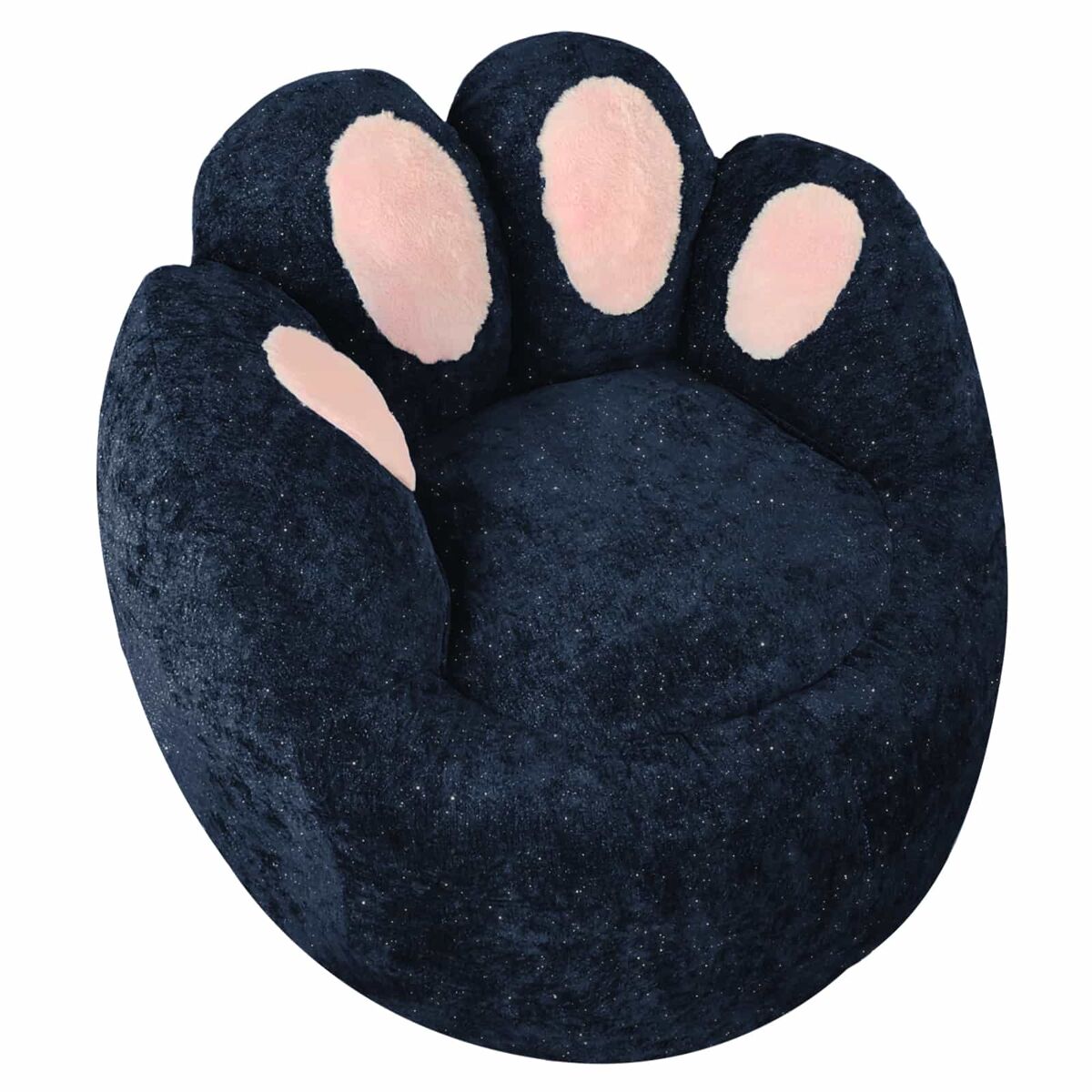 Sofá relax individual - diseño escultórico con contorno curvado - azul