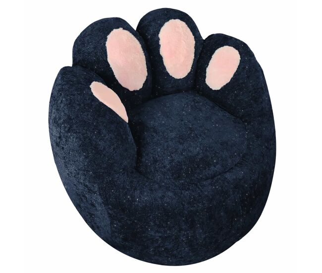 Sofá relax individual - diseño escultórico con contorno curvado - azul