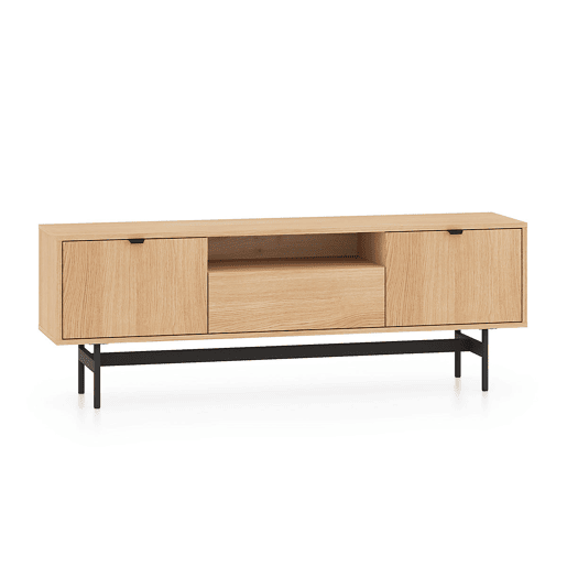 Móvel de TV 3 portas 150 cm Nila Madeira Móvel de TV 3 portas 150 cm Nila Madeira