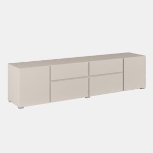 Móvel TV 4 portas 2 gavetas 195 cm Maxis Cachemire