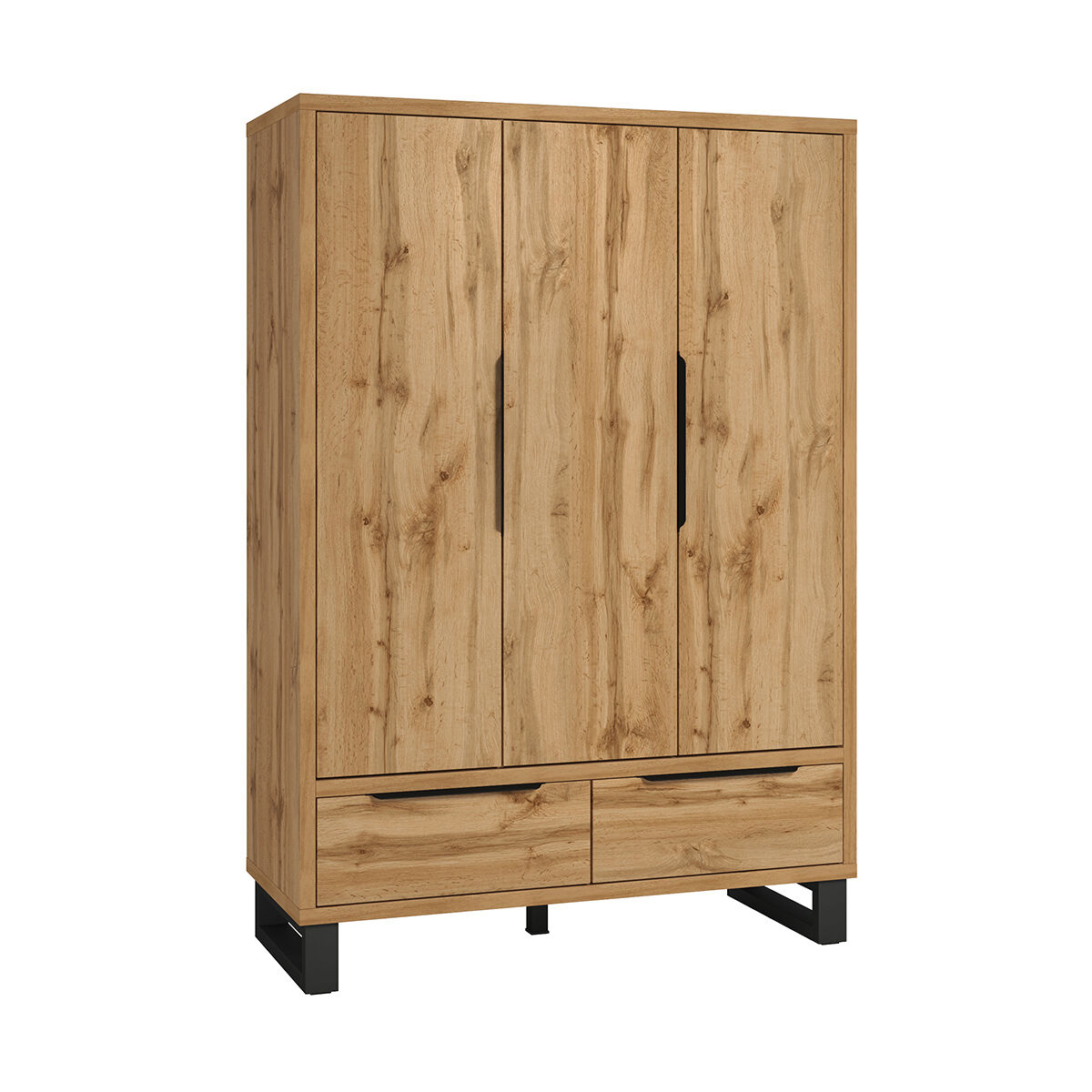 Armario 3 puertas 2 cajones Eden 145 Madera