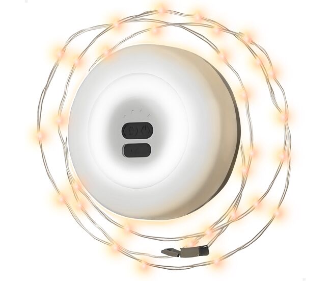 Aktive luz led y guirnalda recargable 10 metros