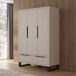 Armario 3 puertas 2 cajones Eden 145 Armario 3 puertas 2 cajones Eden 145 Beige