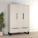 Armario 3 puertas 2 cajones Eden 145 Armario 3 puertas 2 cajones Eden 145 Beige