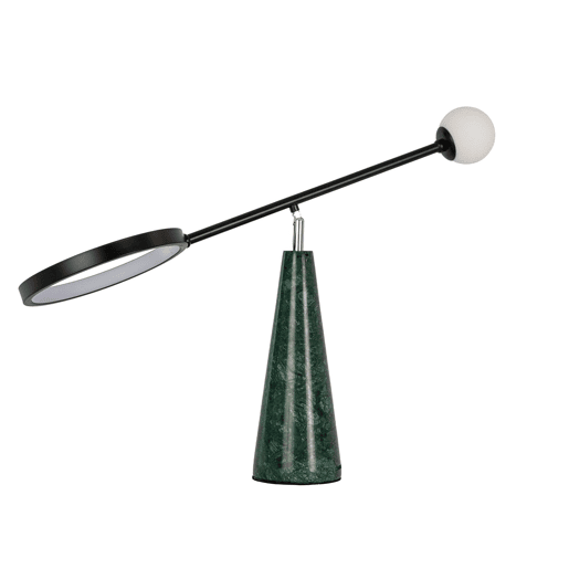 THE LUMINE Candeeiro de mesa em aço e mármore porcelânico