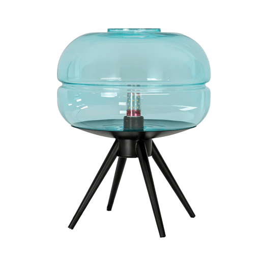 THE LUMINE Candeeiro de mesa em vidro e aço