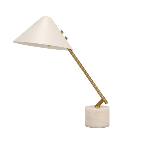 THE LUMINE Candeeiro de mesa em aço e mármore porcelânico