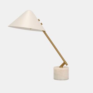 THE LUMINE Candeeiro de mesa em aço e mármore porcelânico