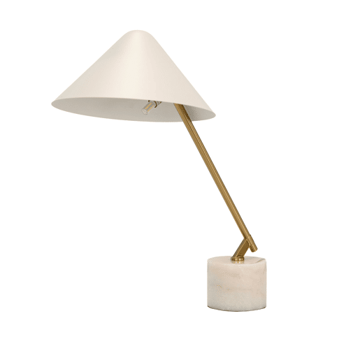 THE LUMINE Candeeiro de mesa em aço e mármore porcelânico