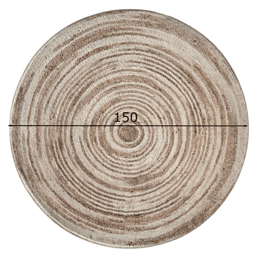 Tapete redondo Ø 150 cm, bege Tapete redondo Ø 150 cm, bege
