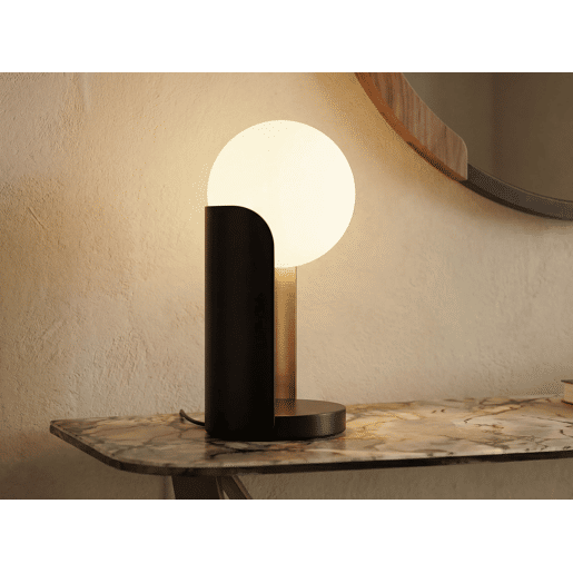 THE LUMINE Candeeiro de mesa em vidro e aço
