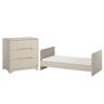 Berço evolutivo 70x140 e cómoda 3 gavetas Vox Ova Beige
