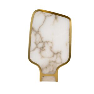 THE LUMINE Candeeiro de mesa em pedra Alabastro e aço polido