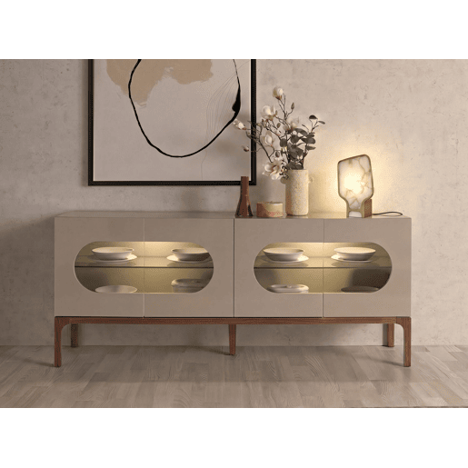 THE LUMINE Candeeiro de mesa em pedra Alabastro e aço polido
