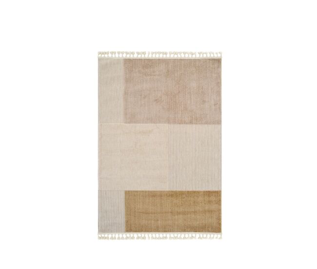 Alfombra 200x290 cm, marfil/oro