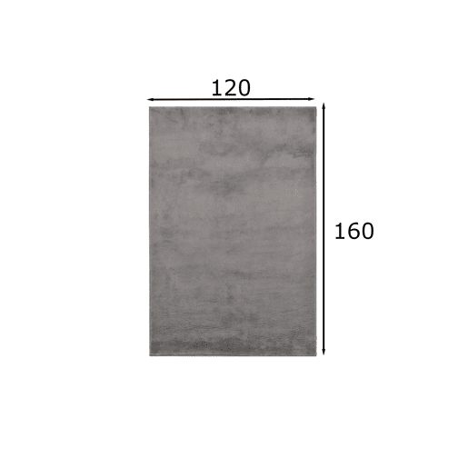 Carpet Shaggy 120x160 cm, cinzento escuro simples Carpet Shaggy 120x160 cm, cinzento escuro simples
