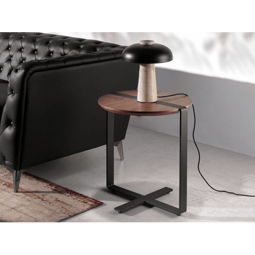 THE LUMINE Candeeiro de mesa em aço e mármore porcelânico