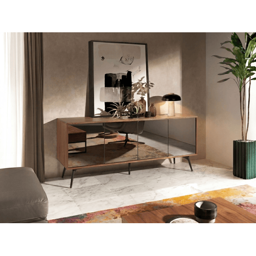 THE LUMINE Candeeiro de mesa em aço e mármore porcelânico