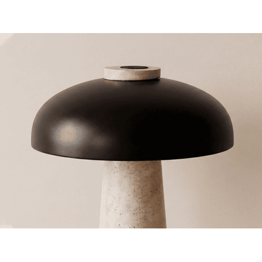 THE LUMINE Candeeiro de mesa em aço e mármore porcelânico
