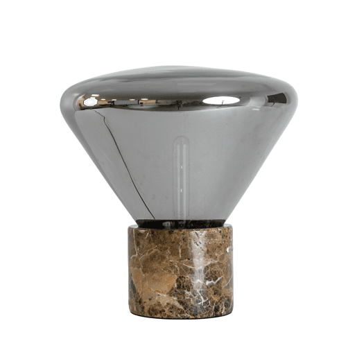 THE LUMINE Candeeiro de mesa em vidro e mármore porcelânico