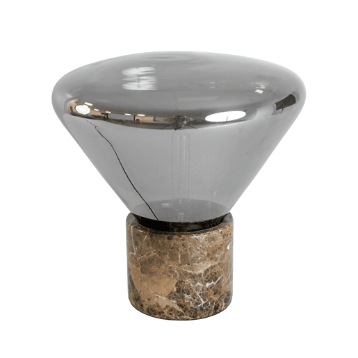 THE LUMINE Candeeiro de mesa em vidro e mármore porcelânico