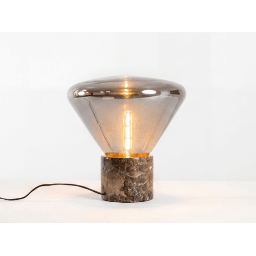 THE LUMINE Candeeiro de mesa em vidro e mármore porcelânico