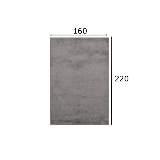 Carpet Shaggy 160x220 cm, cinzento escuro simples Carpet Shaggy 160x220 cm, cinzento escuro simples