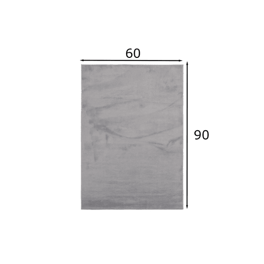 Carpet Shaggy 60x90 cm, prata simples Carpet Shaggy 60x90 cm, prata simples