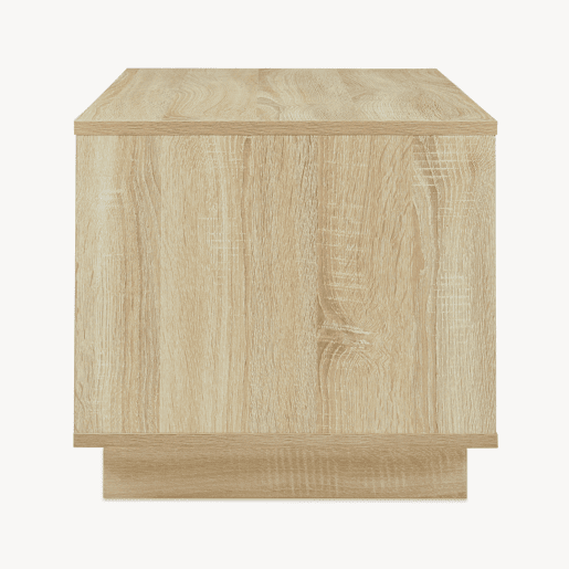 Mesa de centro Kenta com porta 80x45x40 cm Carvalho Sonoma  Branco en.casa