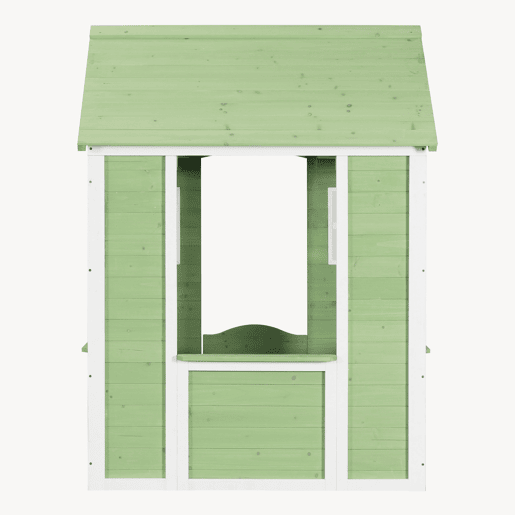 Casinha de brincar para crianças Kuoldsvin madeira 144x107x90 cm VerdeBranco en.casa Casinha de brincar para crianças Kuoldsvin madeira 144x107x90 cm VerdeBranco en.casa