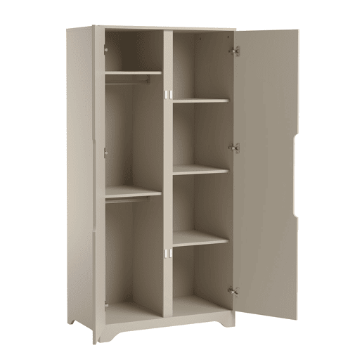 Cómoda de 3 gavetas e roupeiro de 2 portas Vox Ova Bege Cómoda de 3 gavetas e roupeiro de 2 portas Vox Ova Bege