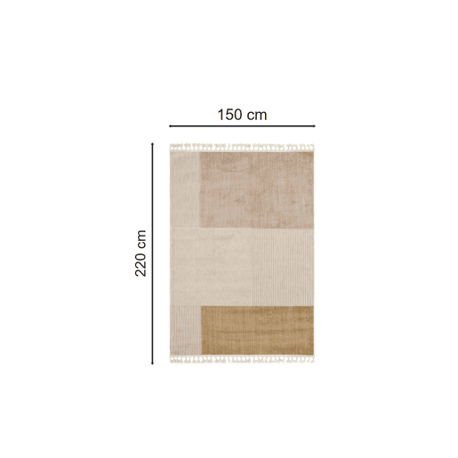Tapete 150x220 cm, marfimdourado