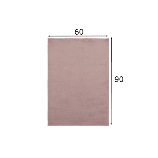 Carpet Shaggy 60x90 cm, blush liso Carpet Shaggy 60x90 cm, blush liso