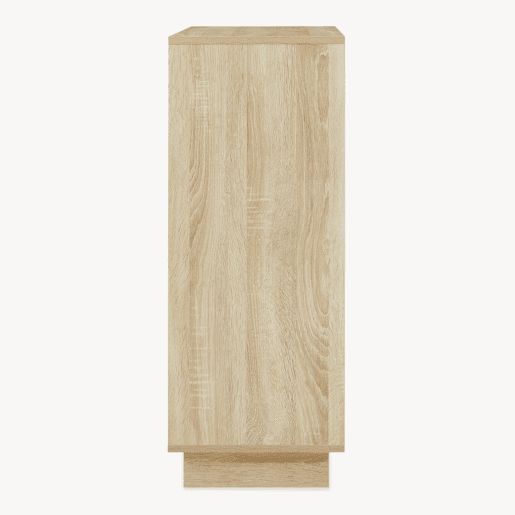 Armário lateral Kenta 2 portas 90x60x35 cm Carvalho Sonoma Branco en.casa Armário lateral Kenta 2 portas 90x60x35 cm Carvalho Sonoma Branco en.casa