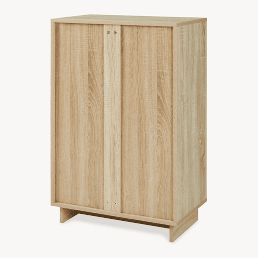 Armário lateral Kenta 2 portas 90x60x35 cm Carvalho Sonoma Branco en.casa Armário lateral Kenta 2 portas 90x60x35 cm Carvalho Sonoma Branco en.casa