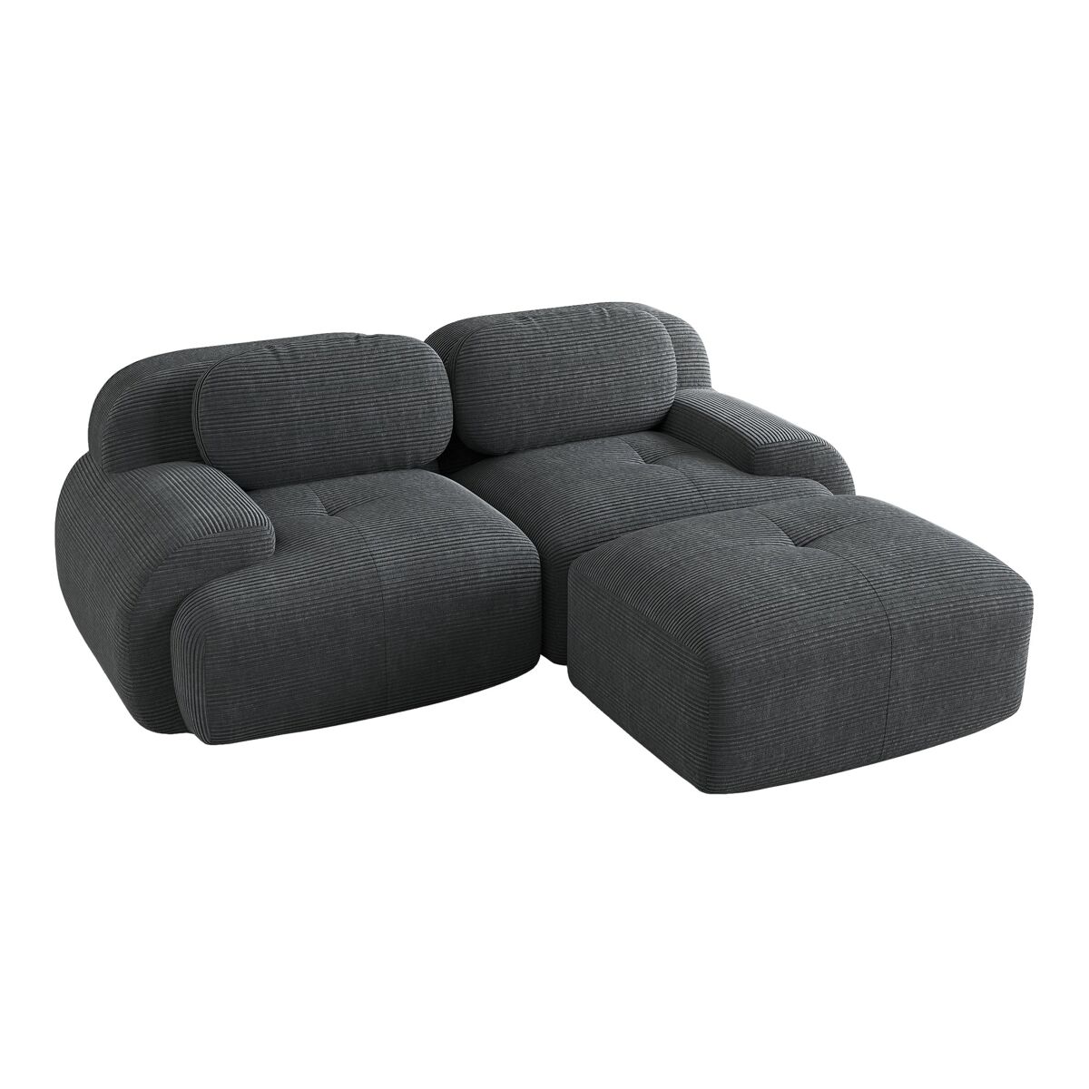 Sofá esquinero modular de pana con (FLARECLAR)
