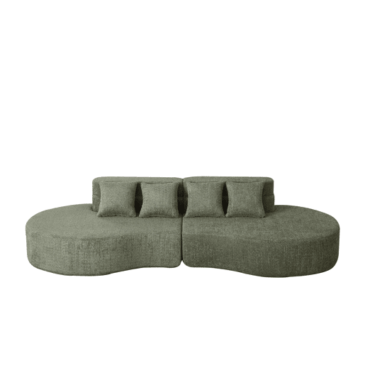 Sofá 4-5 Lugares Chenille Espuma Memória VERTEXKRYNNATHOR